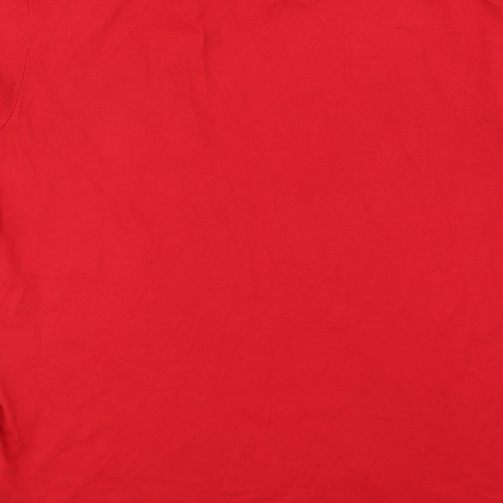 Primark Mens Red  Jersey  T-Shirt Size L  - Future Projects