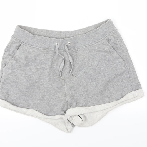 H&M Womens Grey  Jersey Sweat Shorts Size M