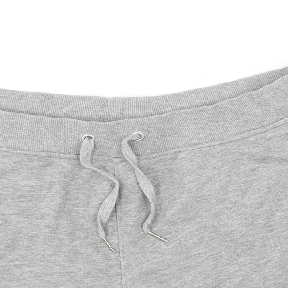 H&M Womens Grey  Jersey Sweat Shorts Size M