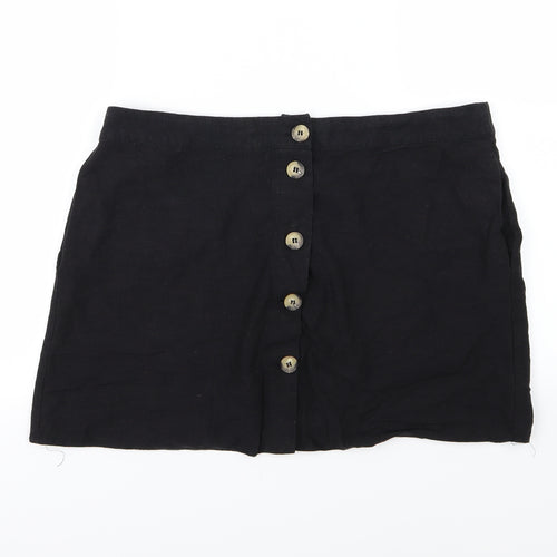 F&F Womens Black   A-Line Skirt Size 16