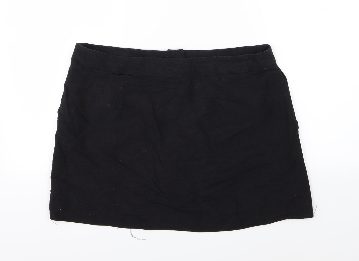 F&F Womens Black   A-Line Skirt Size 16