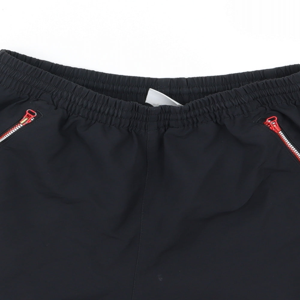 adidas Mens Black Striped  Sweat Shorts Size M
