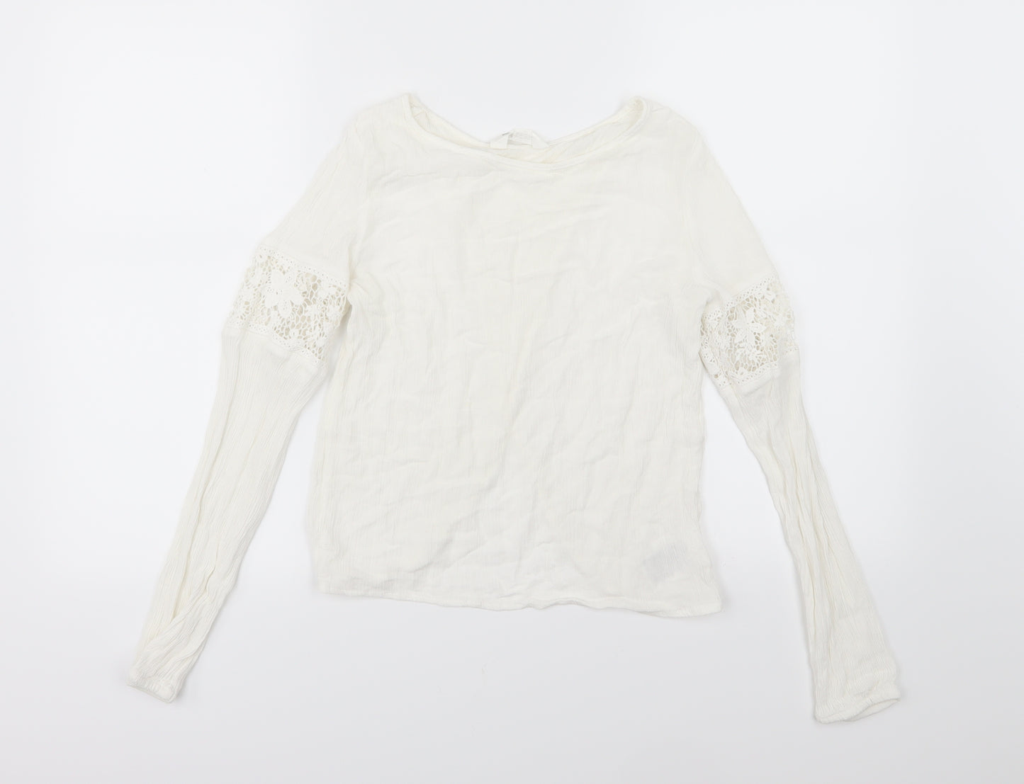 H&M Girls White   Basic T-Shirt Size 14 Years