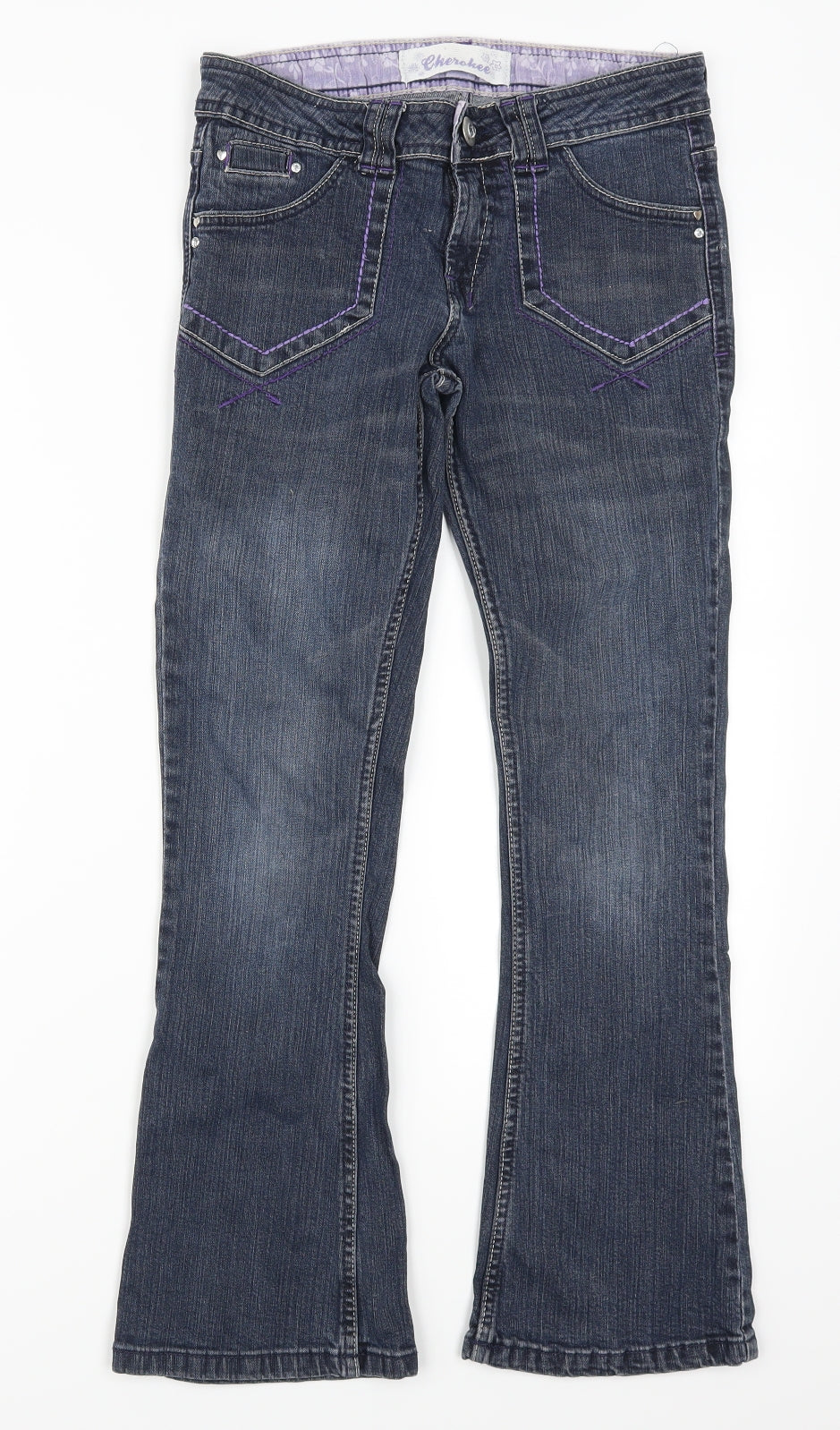 Cherokee Girls Blue  Denim Bootcut Jeans Size 11-12 Years