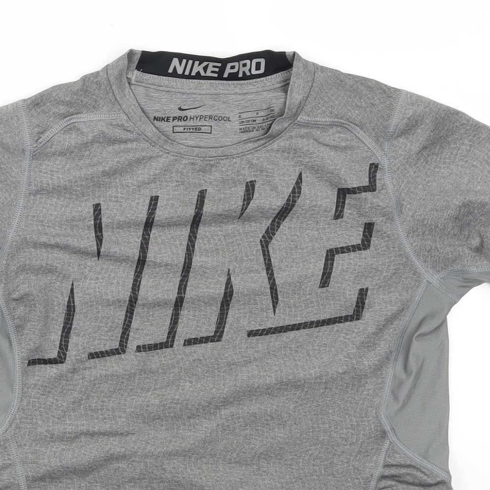 Nike Boys Grey   Basic T-Shirt Size 9-10 Years