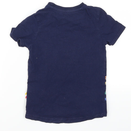 Nutmeg Boys Blue   Basic T-Shirt Size 3-4 Years  - Chug Chug Tractr