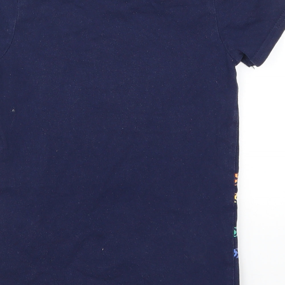 Nutmeg Boys Blue   Basic T-Shirt Size 3-4 Years  - Chug Chug Tractr