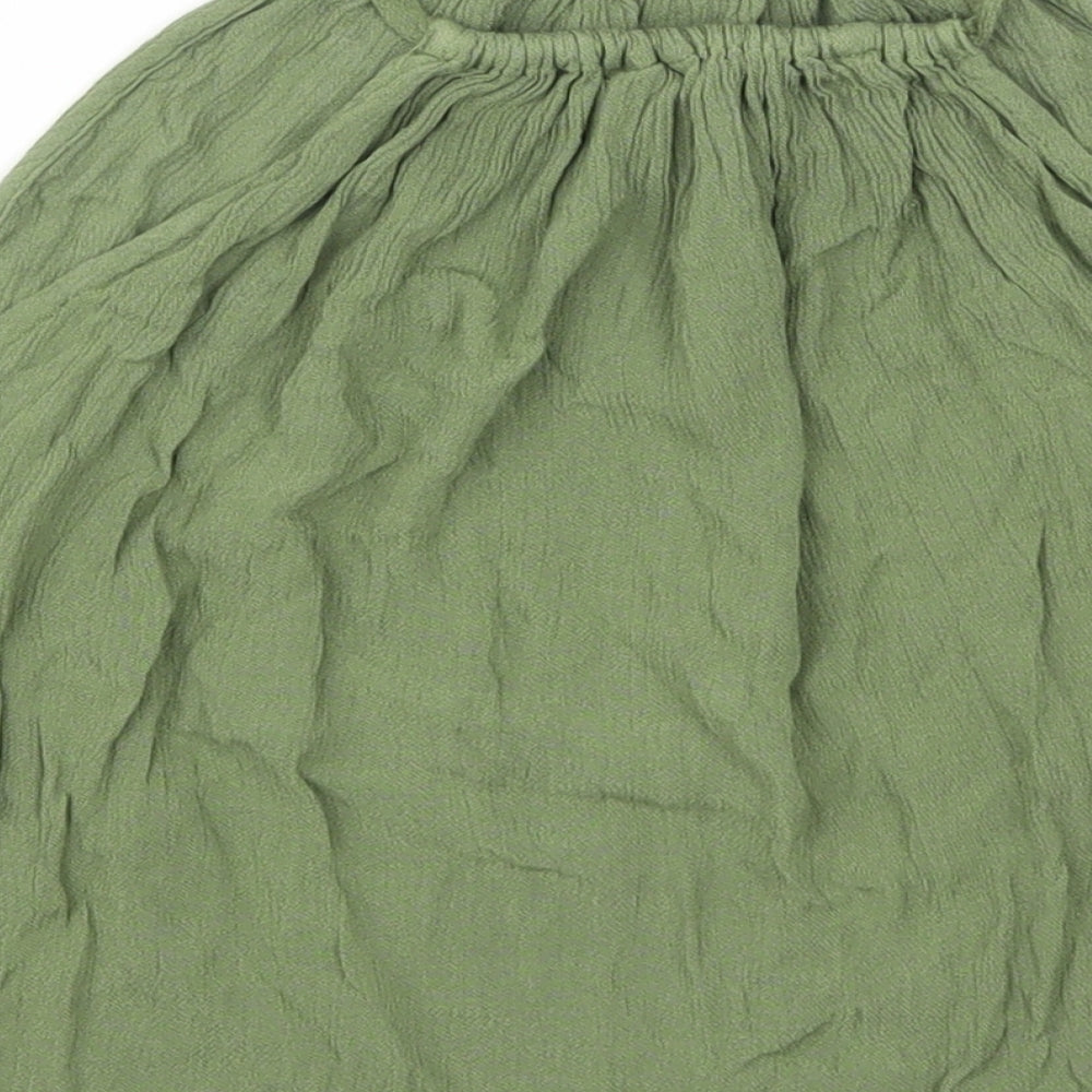 H&M Womens Green   Cropped Tank Size 8