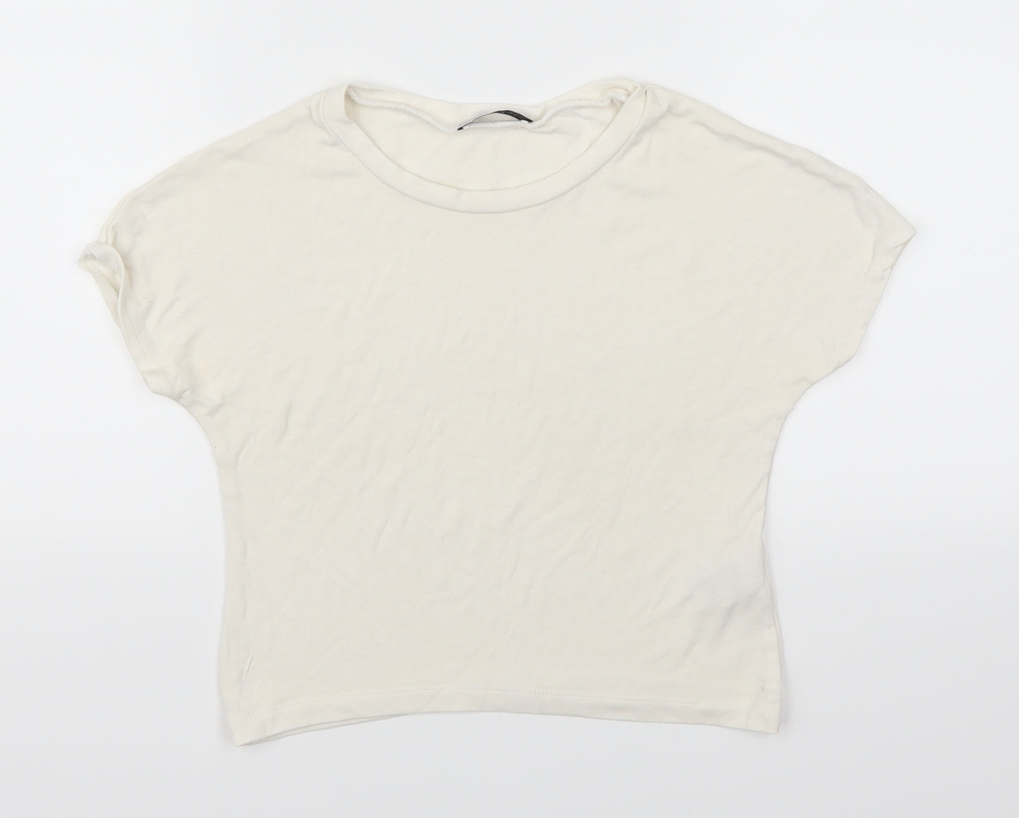 Zara Womens White   Basic T-Shirt Size S