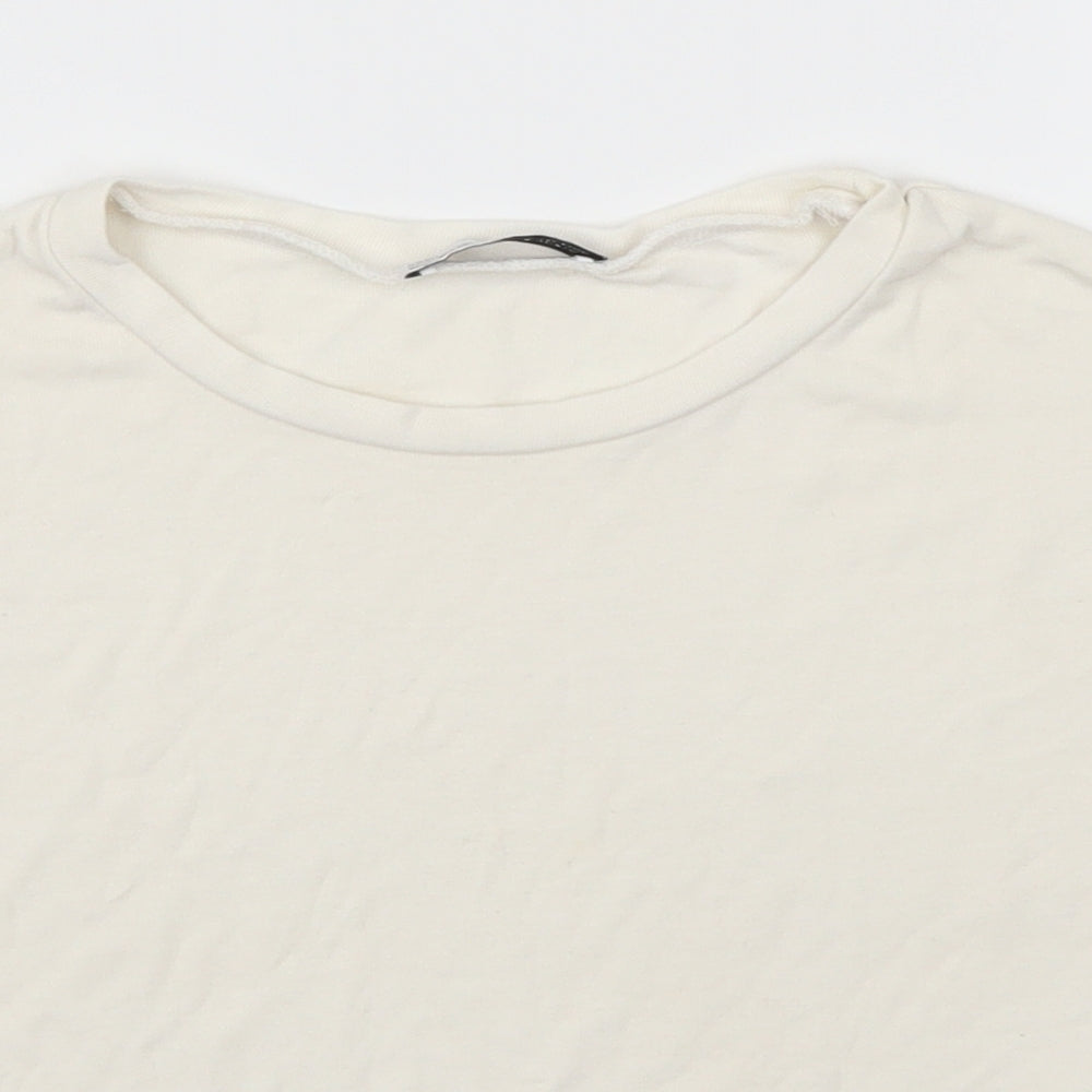 Zara Womens White   Basic T-Shirt Size S