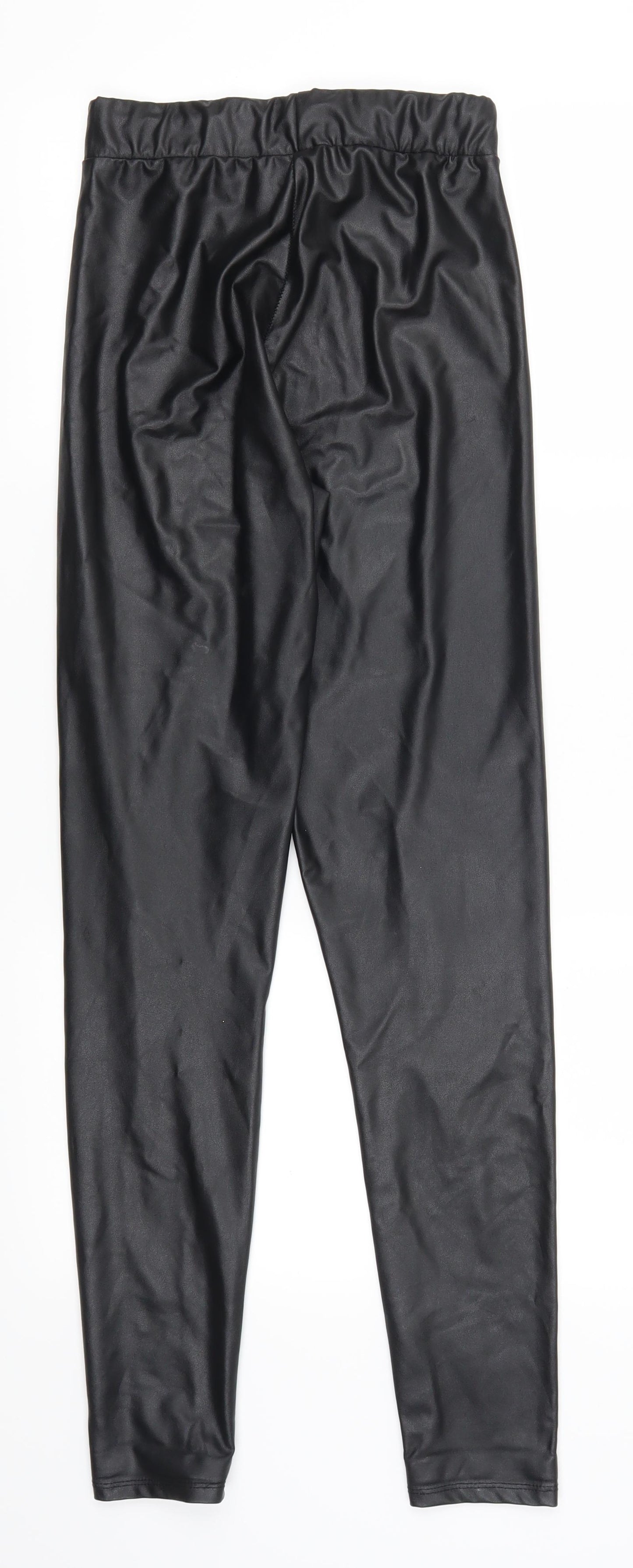 Topshop Womens Black   Carrot Leggings Size 6 L28 in