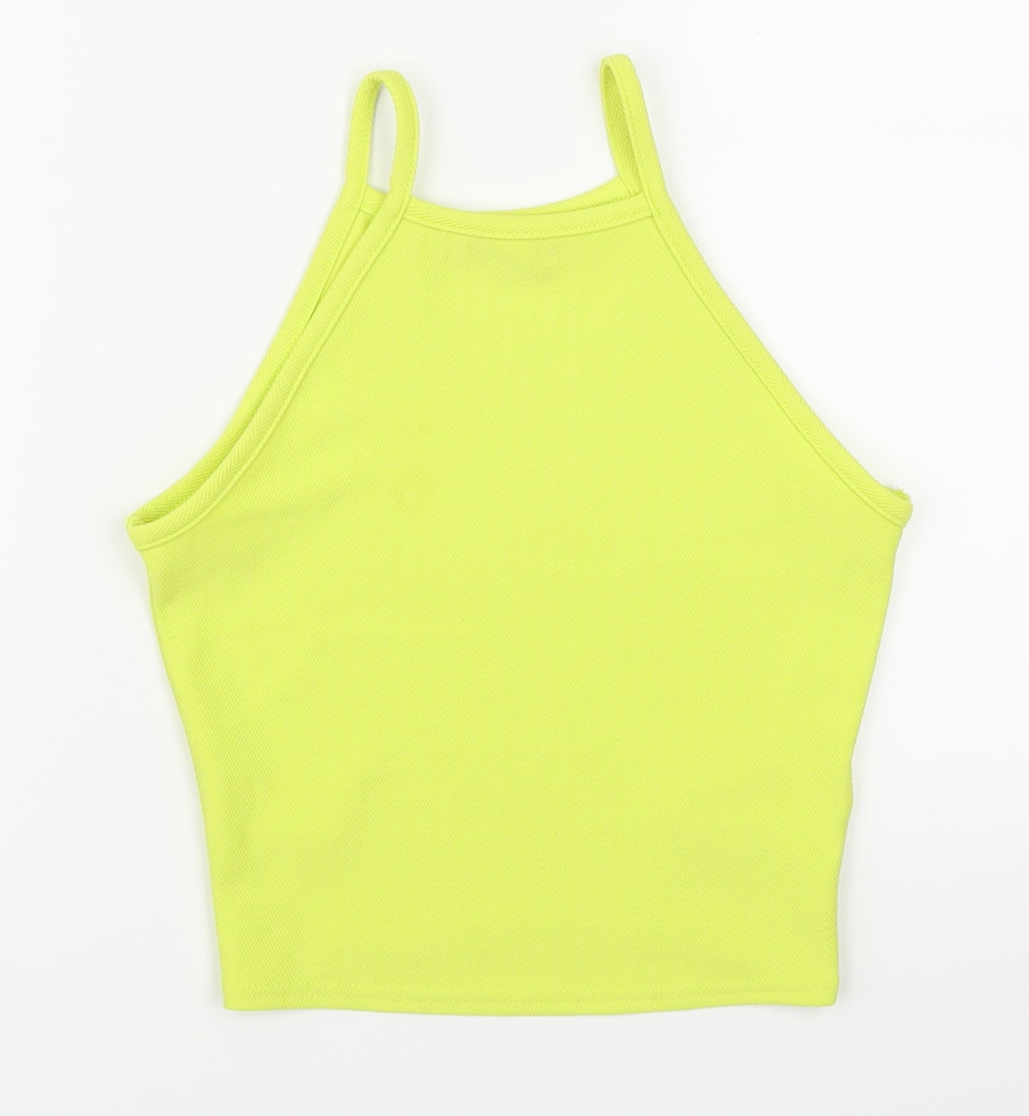 New Look Womens Yellow   Cropped Tank Size 6