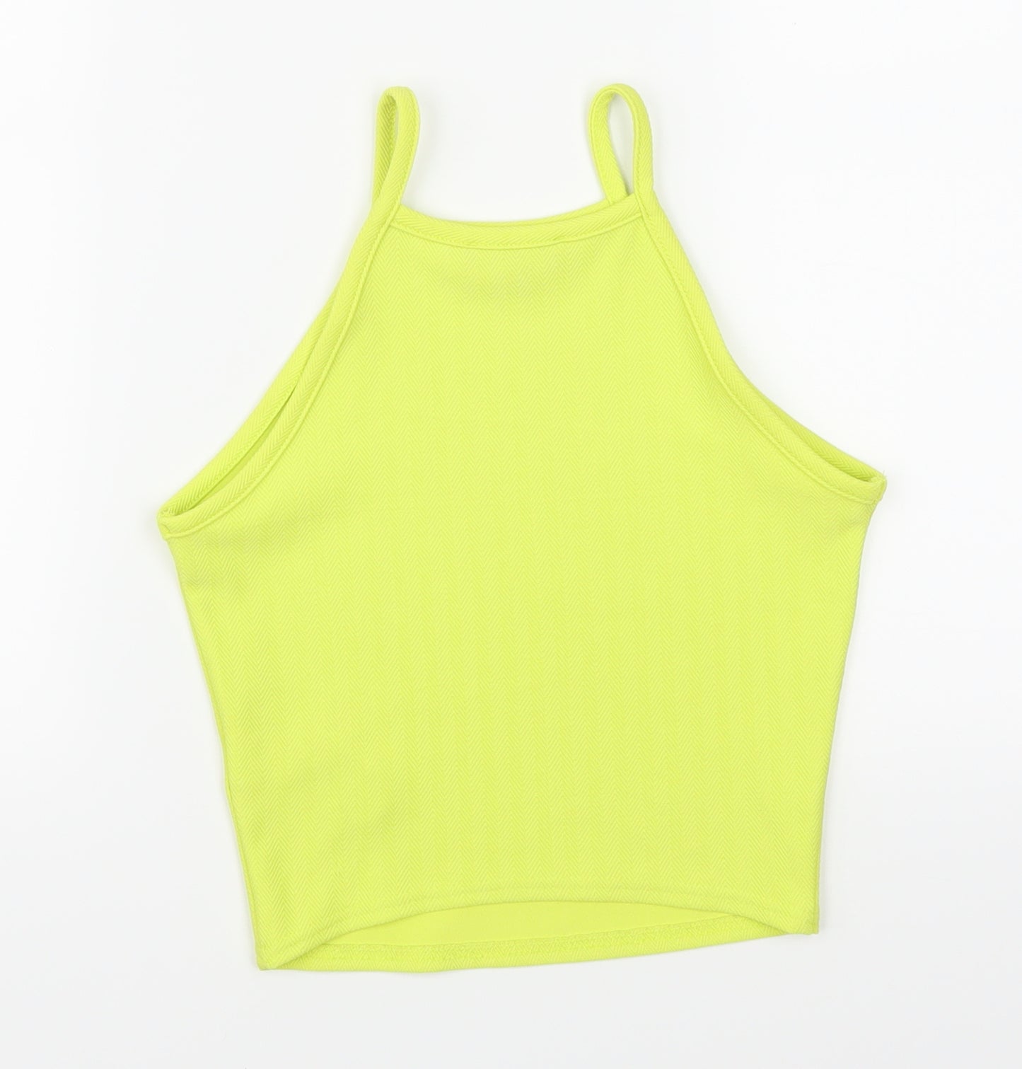 New Look Womens Yellow   Cropped Tank Size 6