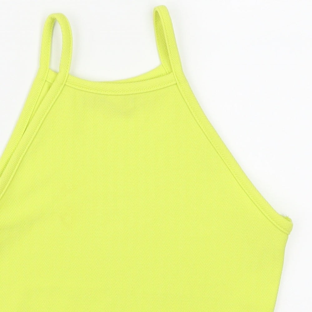 New Look Womens Yellow   Cropped Tank Size 6