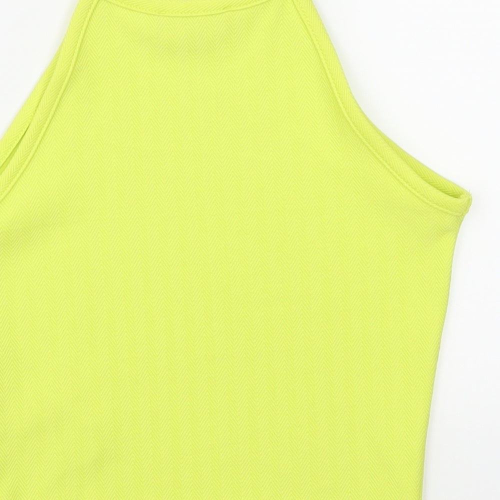 New Look Womens Yellow   Cropped Tank Size 6