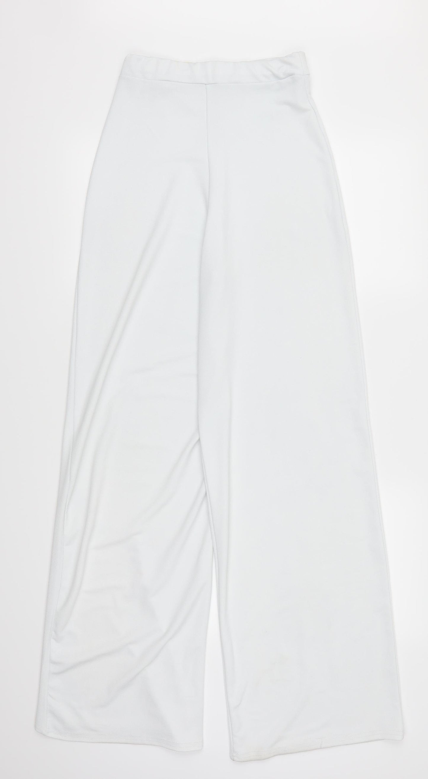 Pretty Little Thing Womens White   Trousers  Size 24 L32 in