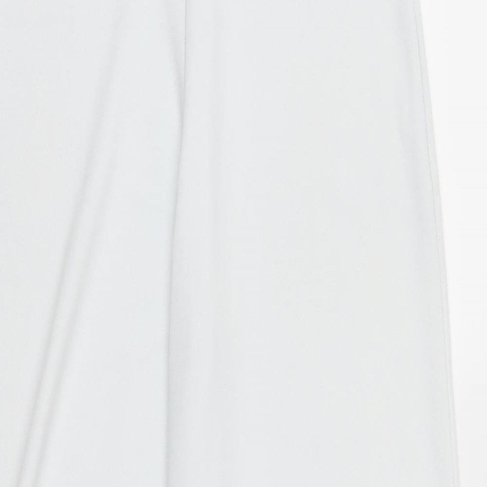 Pretty Little Thing Womens White   Trousers  Size 24 L32 in