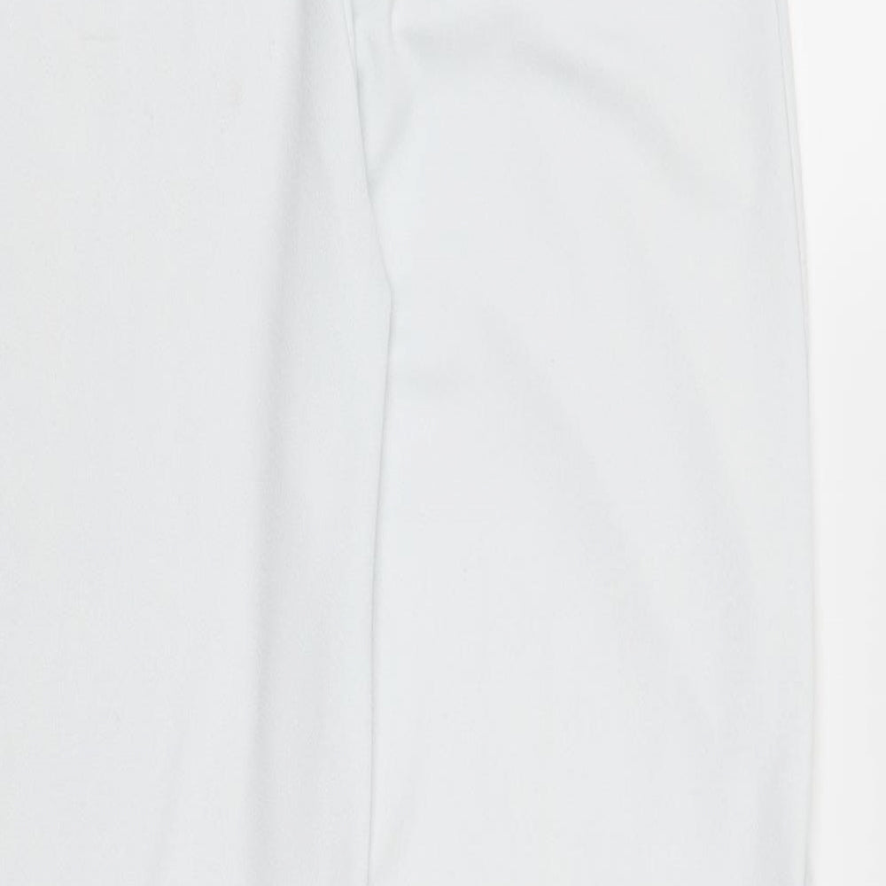 Pretty Little Thing Womens White   Trousers  Size 24 L32 in