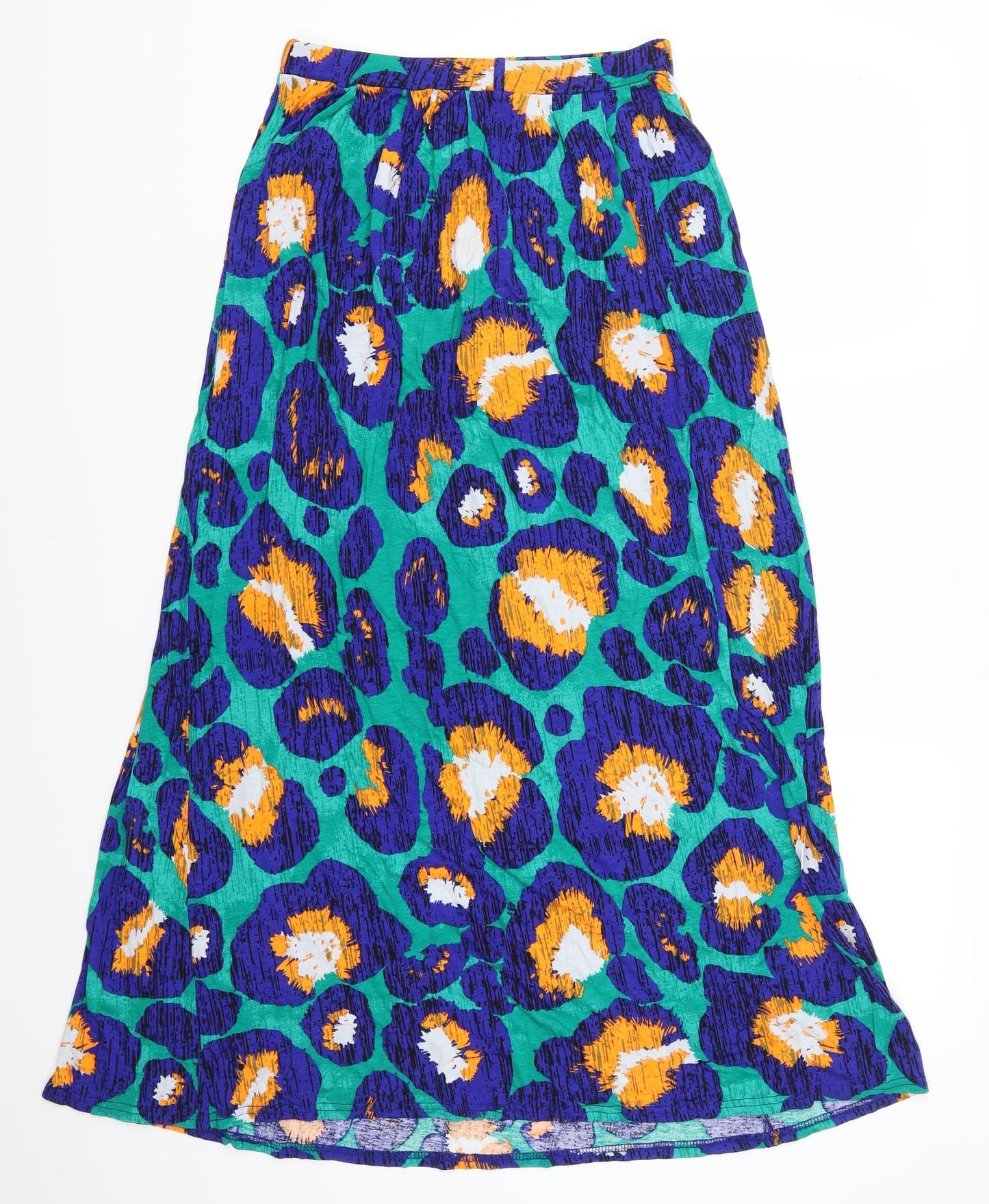 River Island Womens Green Geometric  Maxi Skirt Size 8
