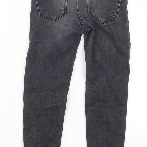 Zara Girls Grey  Denim Skinny Jeans Size 7 Years