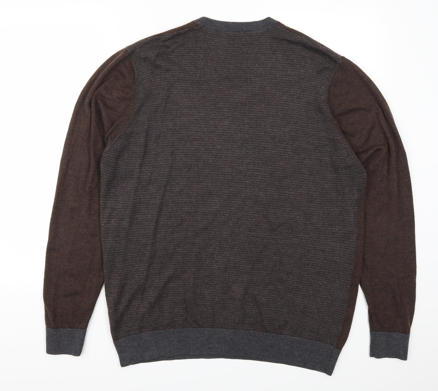 Marks and Spencer Mens Brown   Pullover Jumper Size L