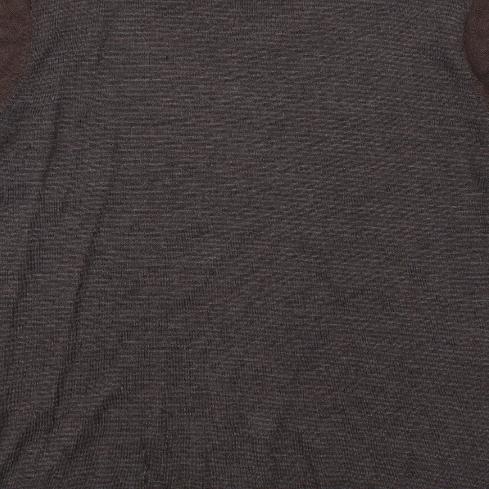 Marks and Spencer Mens Brown   Pullover Jumper Size L