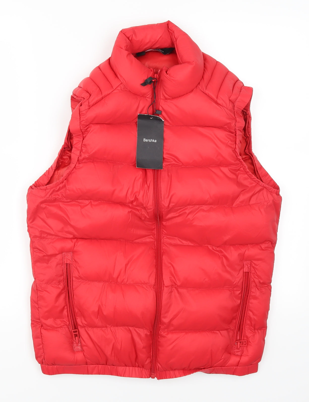 Bershka Womens Red   Gilet Coat Size S