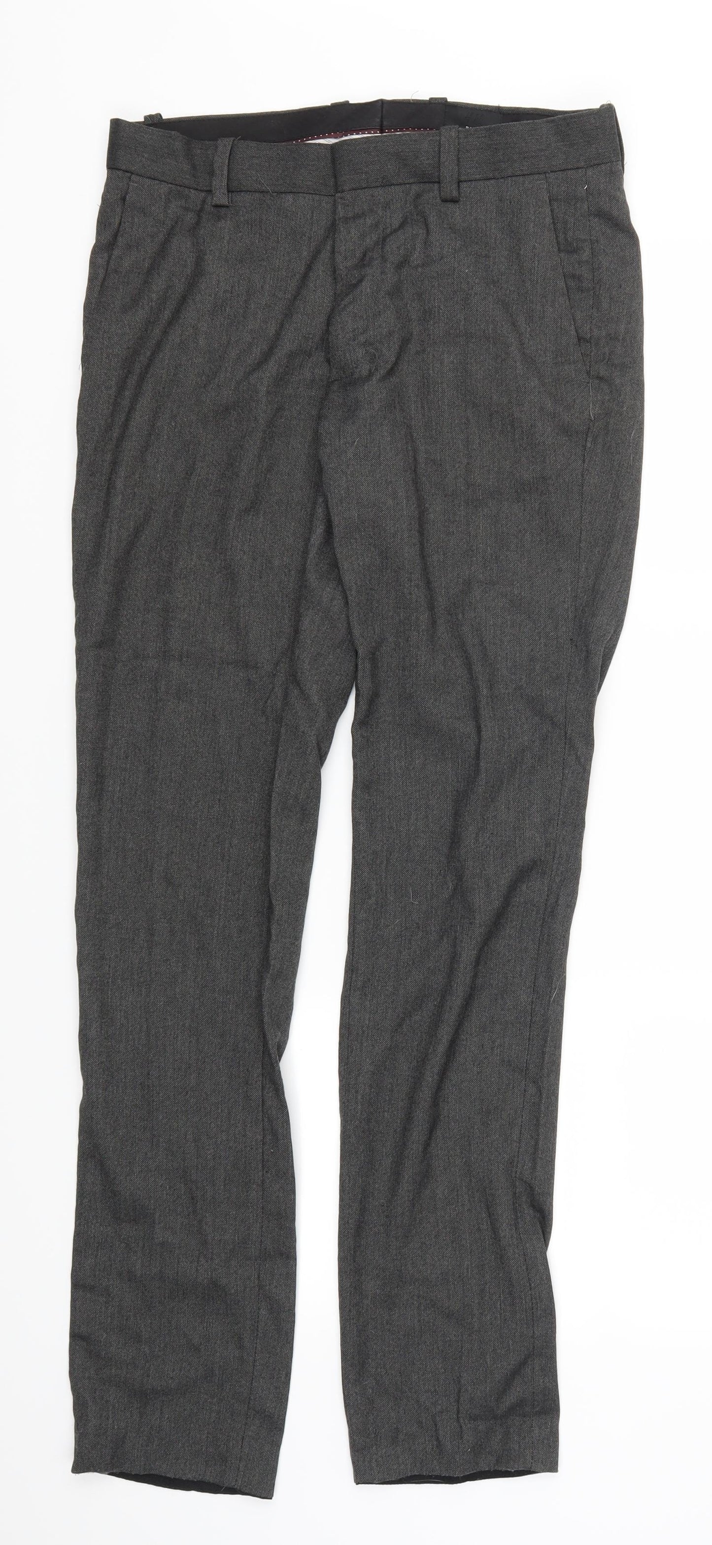 H&M Mens Grey   Trousers  Size 32 L30 in