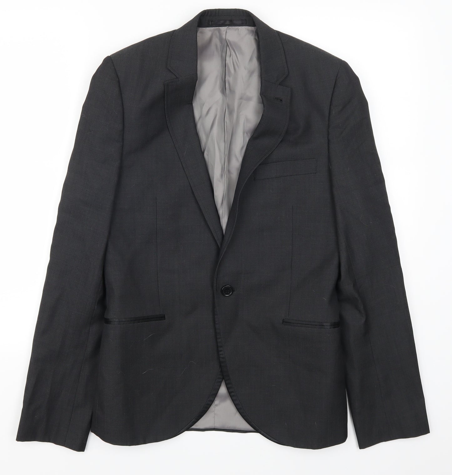 Topshop Mens Grey   Jacket Suit Jacket Size 34