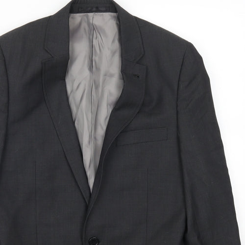 Topshop Mens Grey   Jacket Suit Jacket Size 34