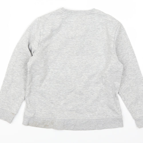 NEXT Boys Grey   Pullover Sweatshirt Size 9 Years  - Snow Cool Snowman
