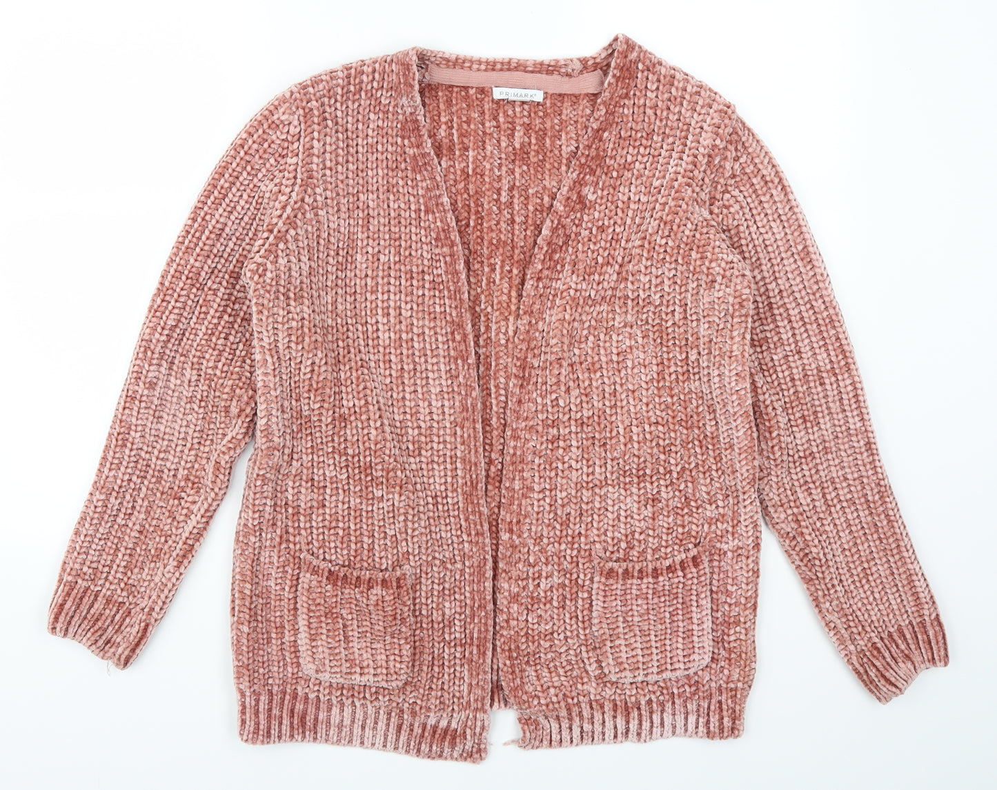 Primark Girls Pink   Cardigan Jumper Size 14-15 Years