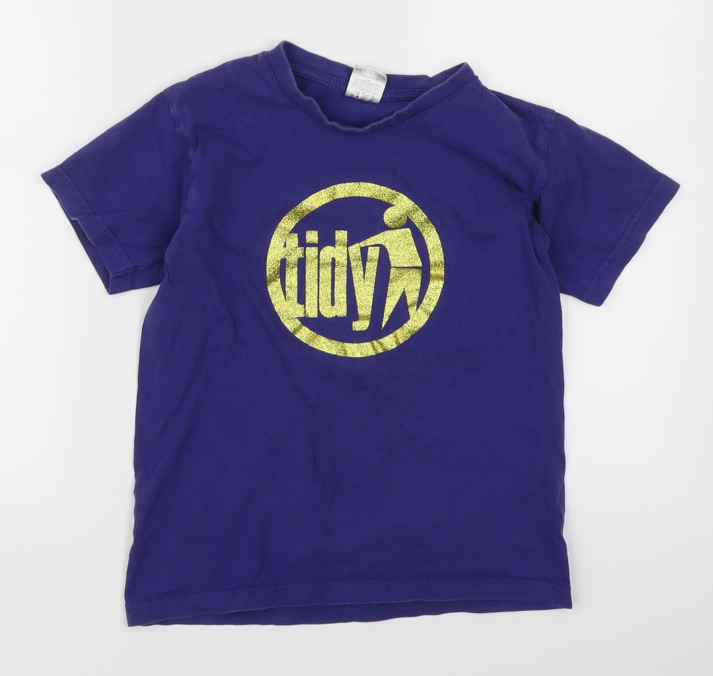 B&C Boys Purple   Basic T-Shirt Size 10-11 Years  - Tidy