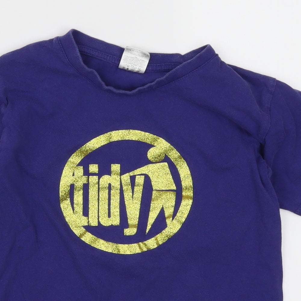 B&C Boys Purple   Basic T-Shirt Size 10-11 Years  - Tidy