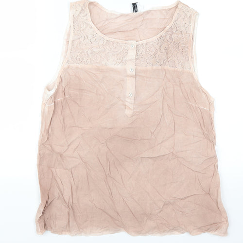 Saint Tropez Womens Pink   Basic Tank Size S
