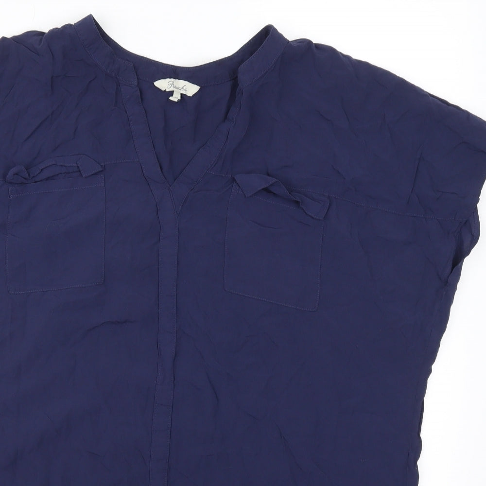 Peacocks Womens Blue   Basic Blouse Size 20