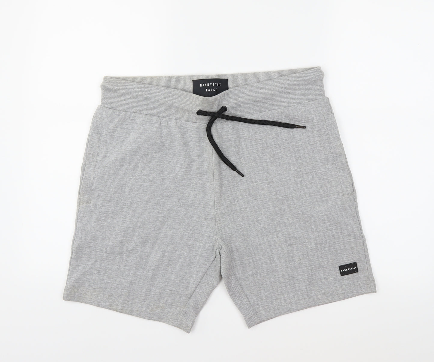 Nanny State Mens Grey   Sweat Shorts Size L