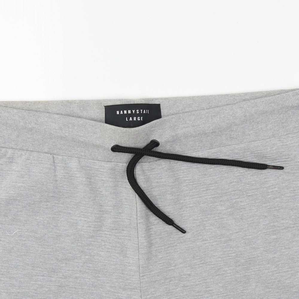 Nanny State Mens Grey   Sweat Shorts Size L