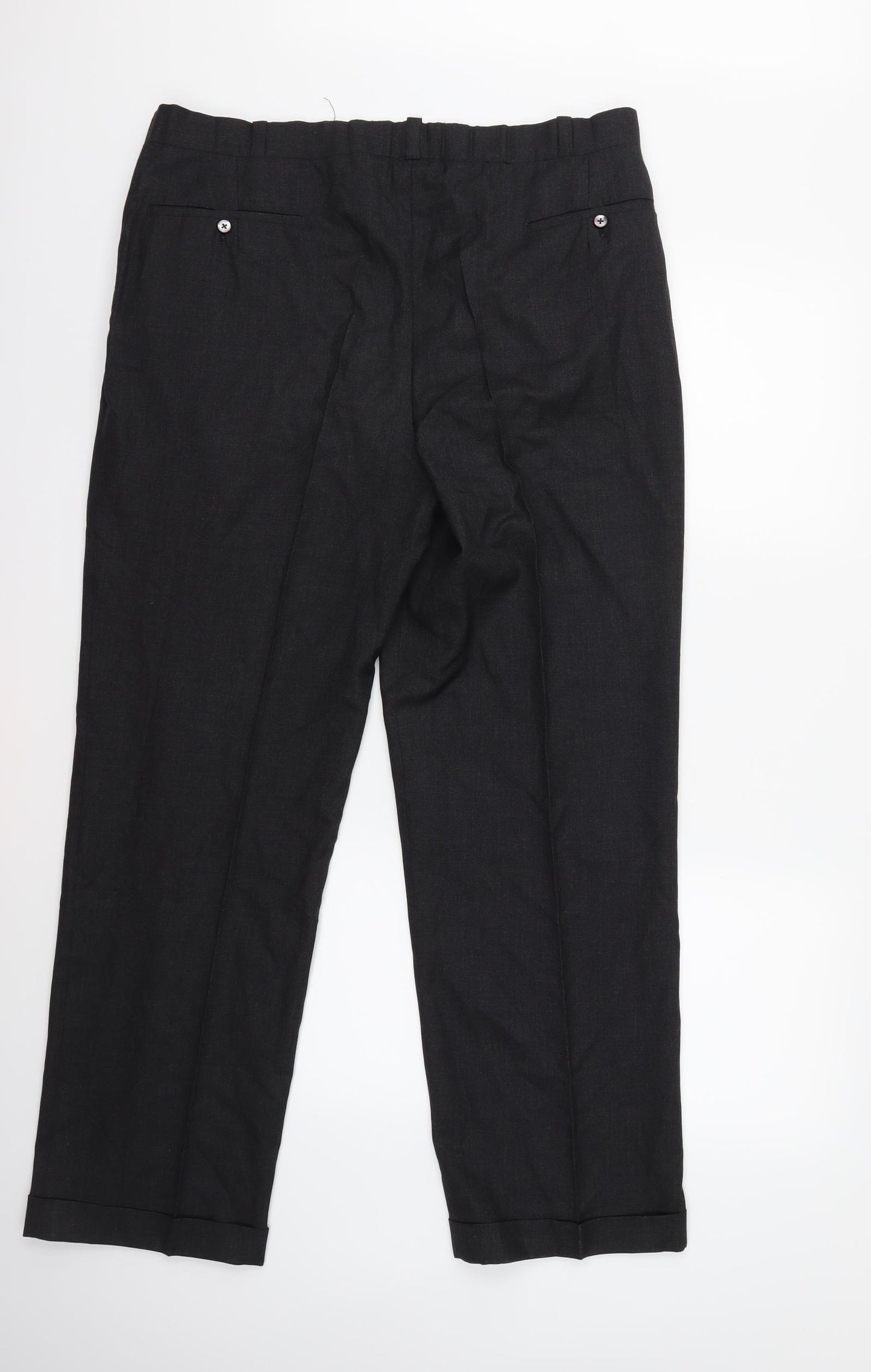 Preworn Mens Black   Trousers  Size 38 in L31 in
