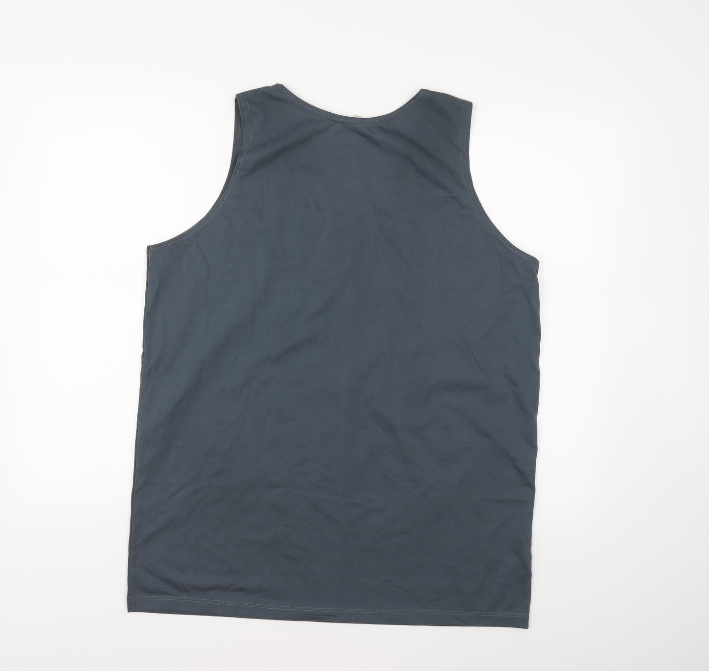 Preworn Mens Grey   Basic Tank Size 2XL