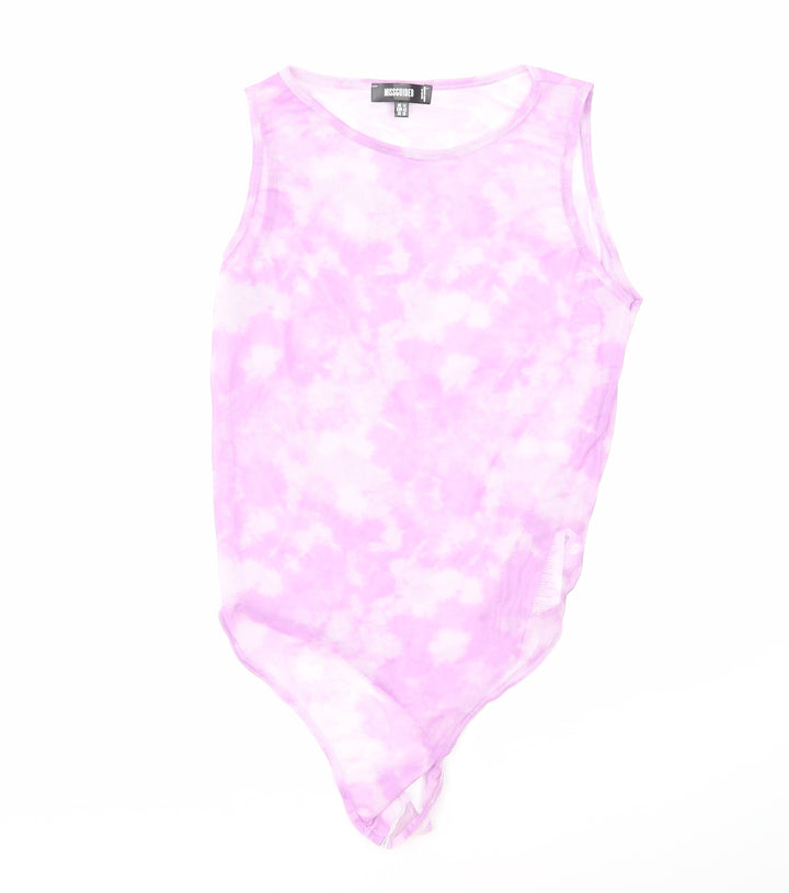 Missguided Womens Purple Basic Tank Size 14