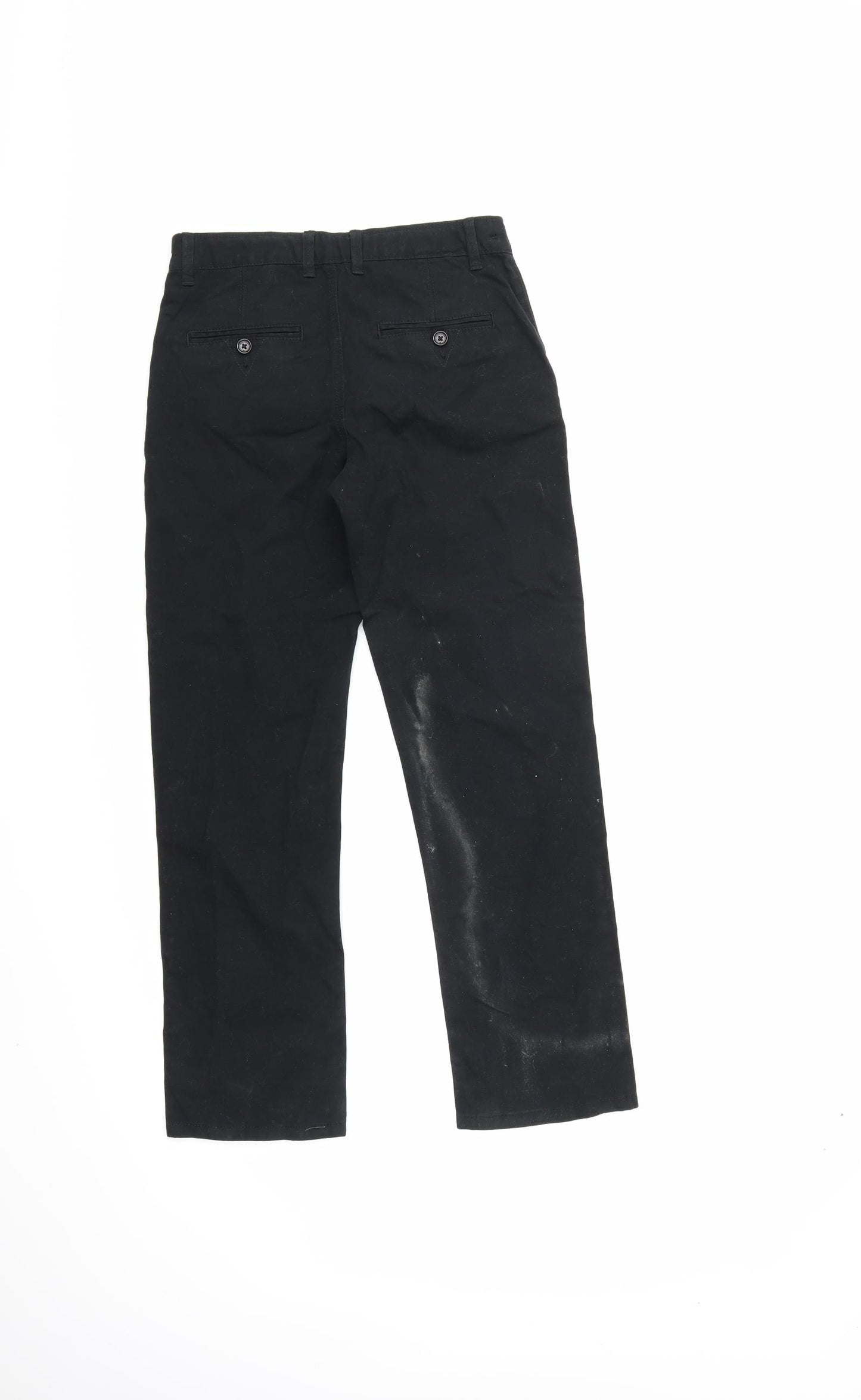 the authentic workwear Boys Black   Chino Trousers Size 11 Years