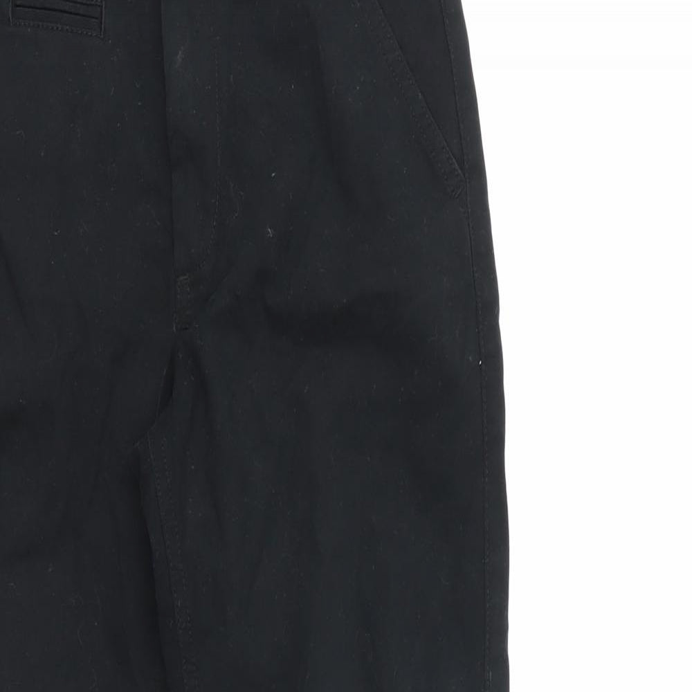 the authentic workwear Boys Black   Chino Trousers Size 11 Years