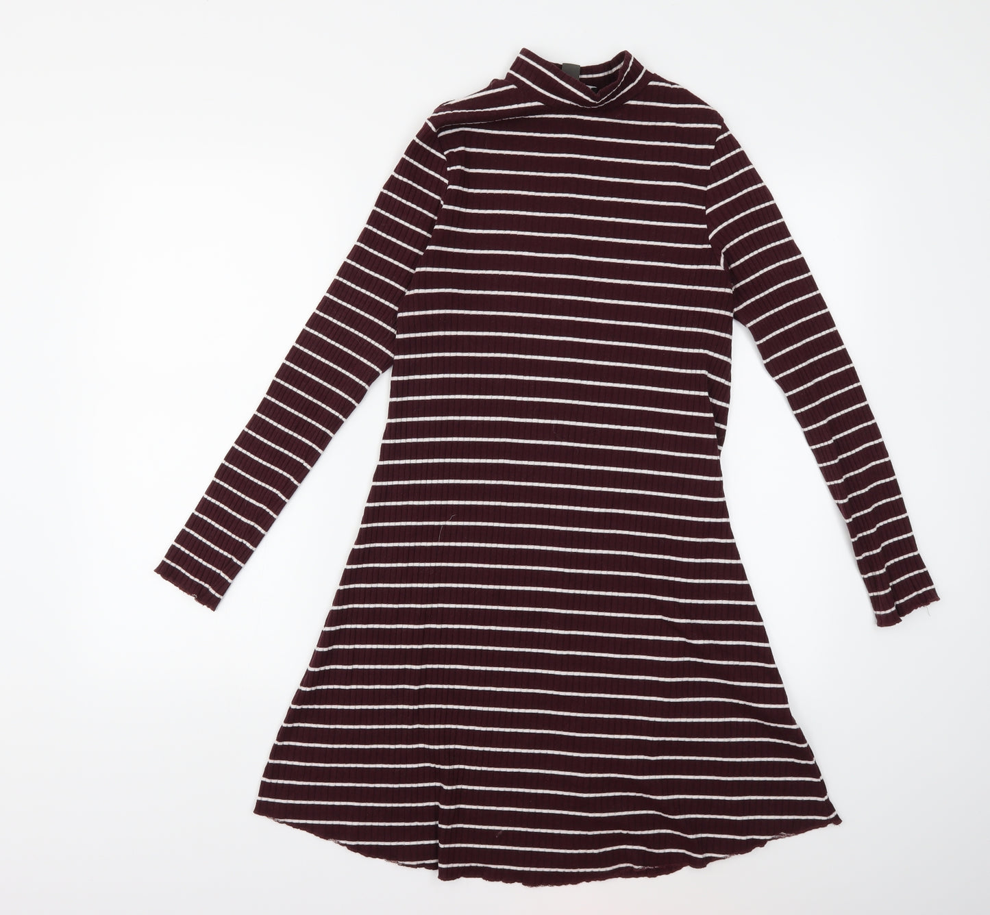 Primark Womens Red Striped  Jumper Dress  Size 12
