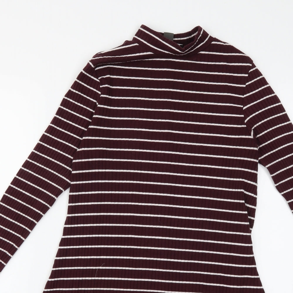 Primark Womens Red Striped  Jumper Dress  Size 12