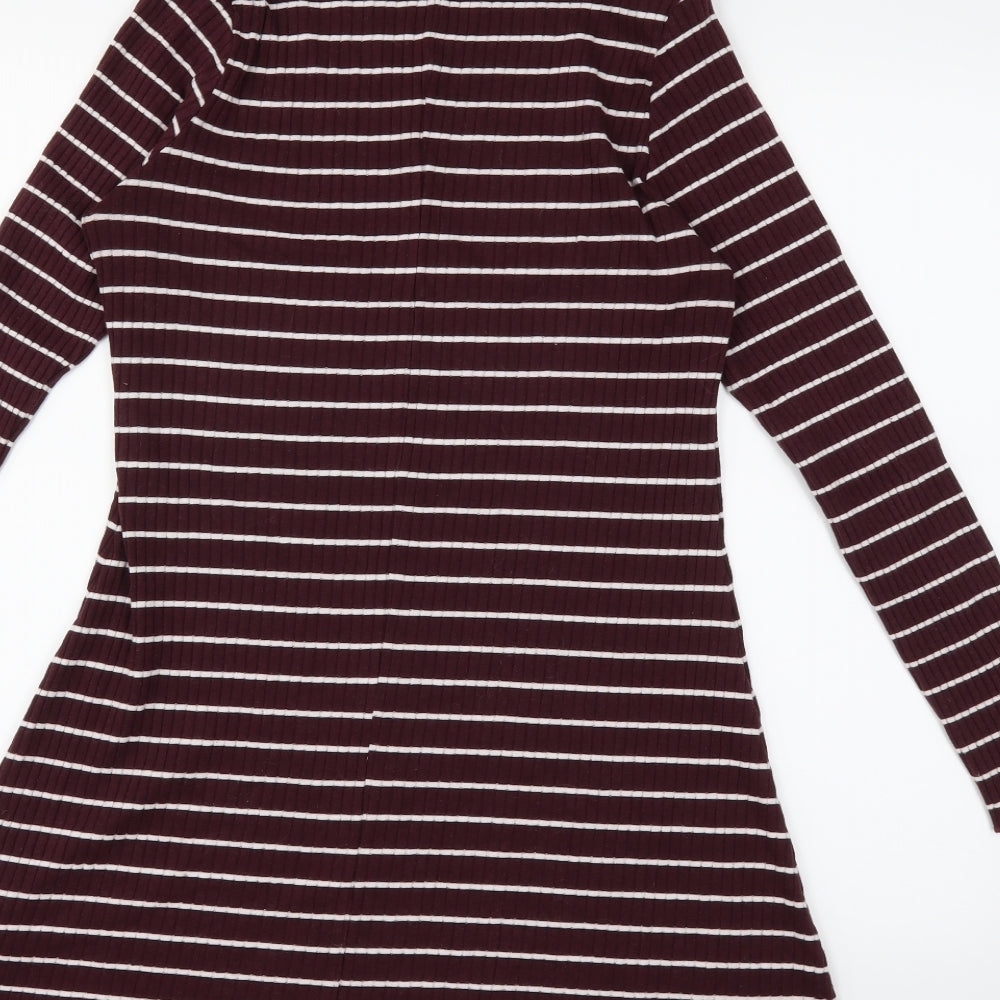 Primark Womens Red Striped  Jumper Dress  Size 12