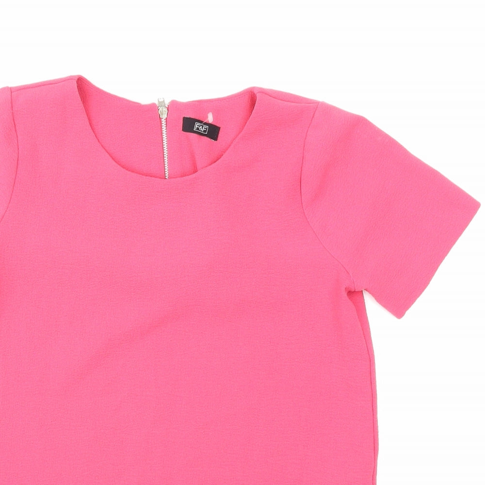F&F Womens Pink   Basic Blouse Size 6