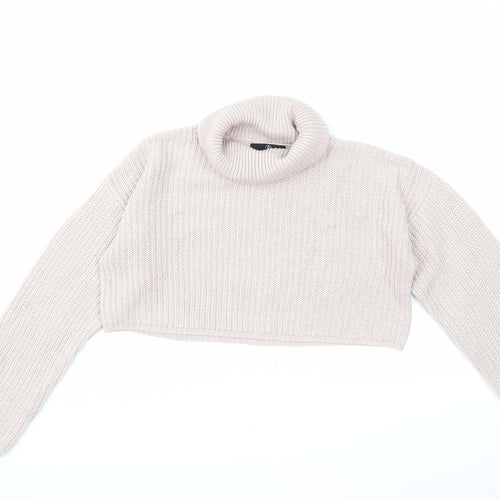 Missguided Womens Pink  Knit Pullover Jumper Size S