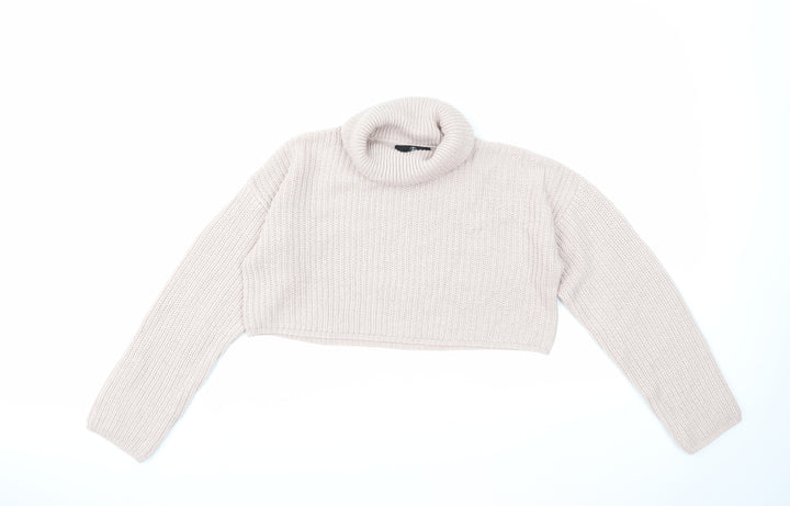Missguided Womens Pink  Knit Pullover Jumper Size S