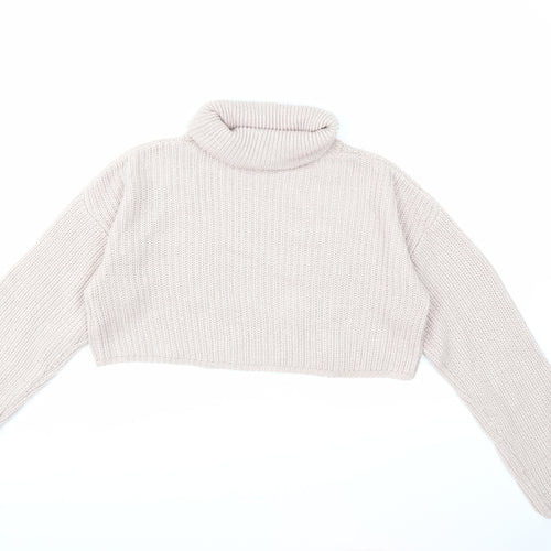 Missguided Womens Pink  Knit Pullover Jumper Size S